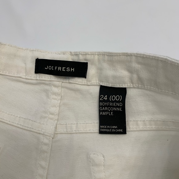 Joe Fresh Distressed Boyfriend Jeans Raw Hem 24 00 - Picture 5 of 9